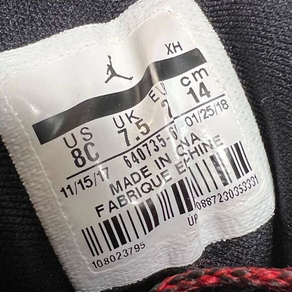 Nike Air Jordan 1 Mid BT Red Size 8C - Picture 8 of 9
